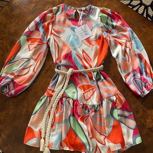 Alexis x Target long sleeve mini dress xs